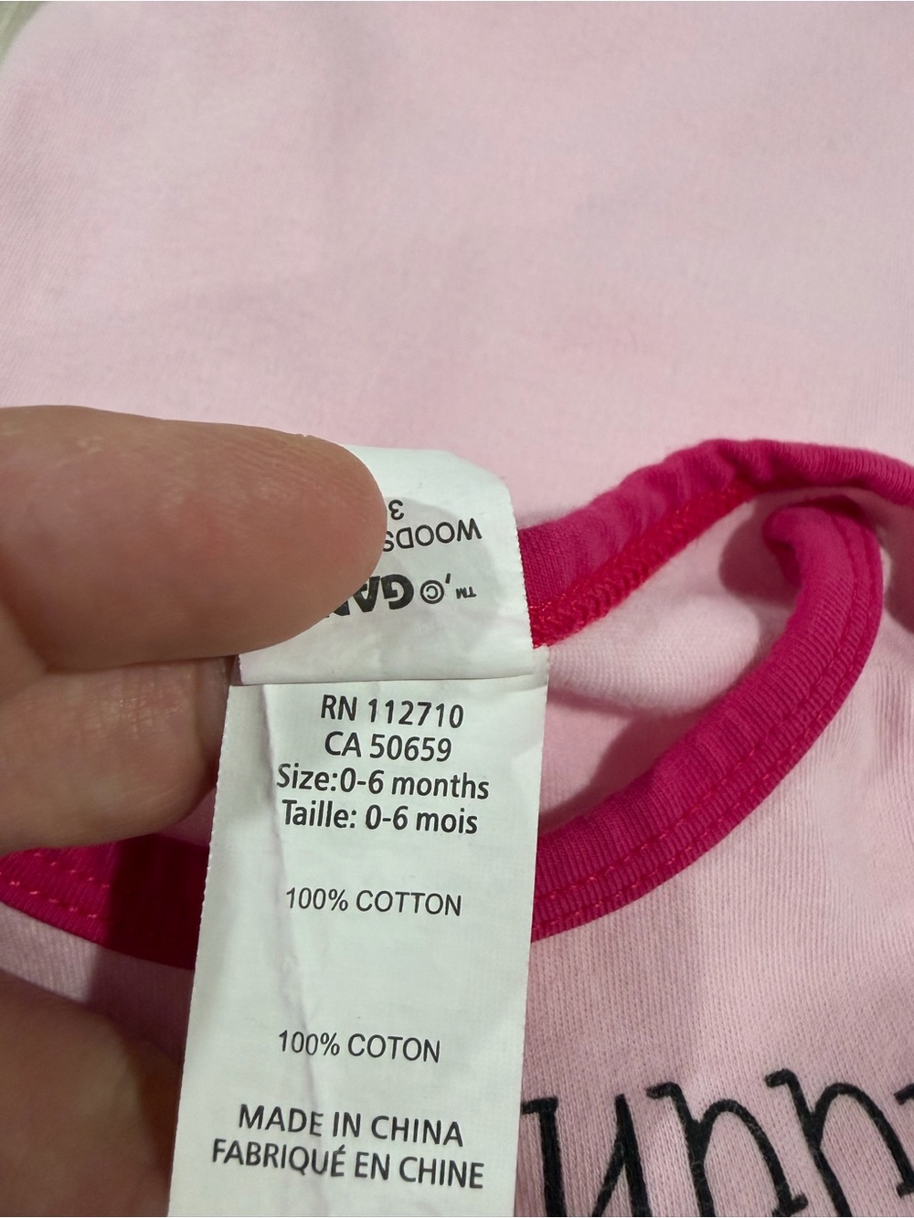 7/$20 Ella Jackson Every Bunny Loves Me Pink Baby One-Piece Bodysuit Cotton - Picture 5 of 5